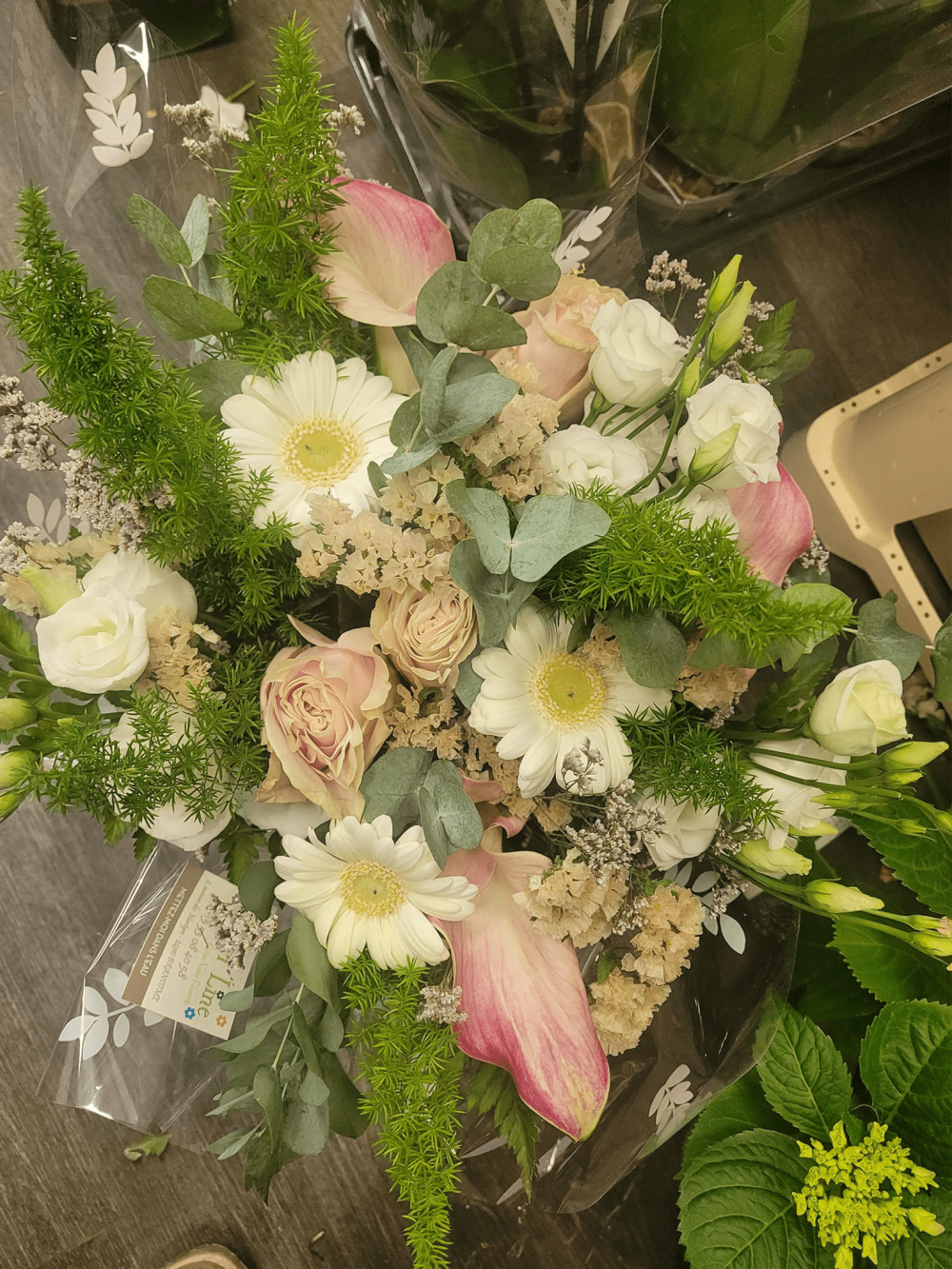 Bouquet de fleurs blanches